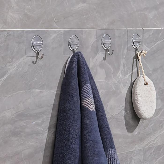 "New" 10 Buah Gantungan Tempel Transparan/Maks 5-8kg/Gantungan Tempel Hook/Gantungan Dinding Kait