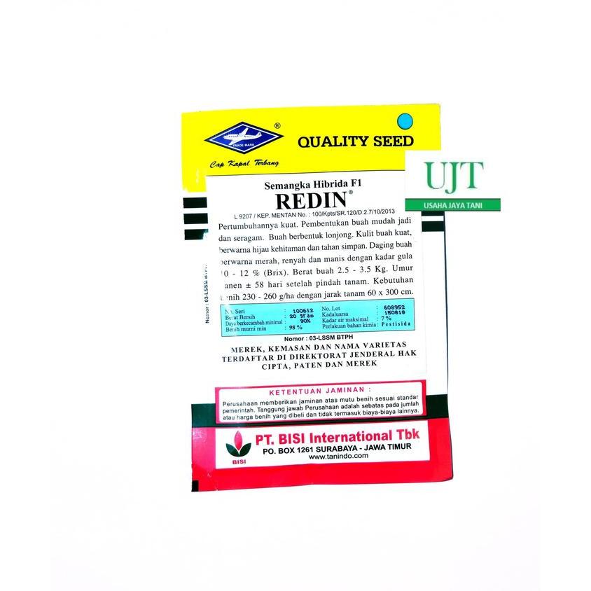 Benih bibit Semangka Redin Cap Kapal Terbang isi 20gr