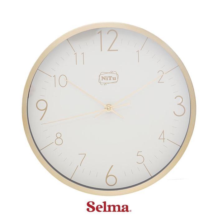 SELMA 30 CM FREYA JAM DINDING - PUTIH MINT