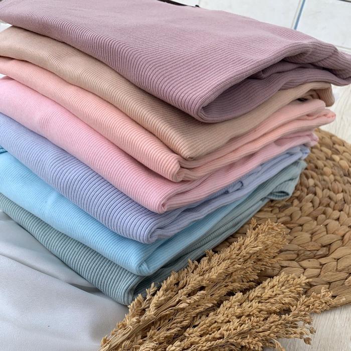 TERMURAH Kaos Rib Premium Lengan Panjang PART 1 READY STOCK