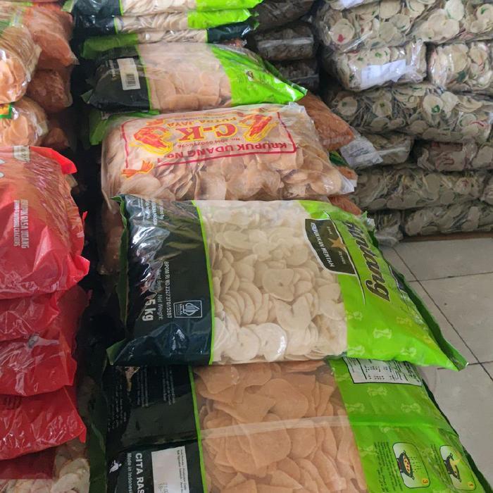 "New" Krupuk rambak tapioka mentah 1 jari 1kg kas sidoarjo Camilan