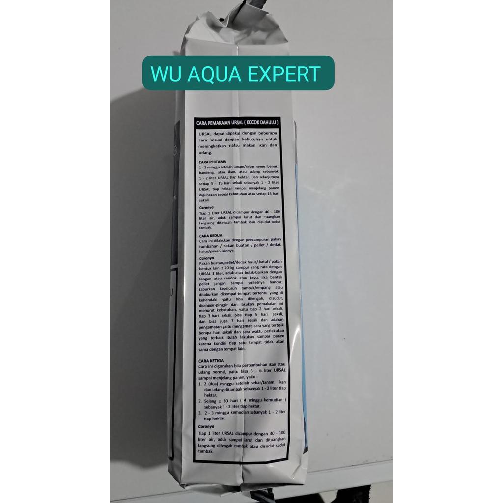 URSAL CAIR 1 LITER OBAT VITAMIN PENAMBAH NAFSU MAKAN UNTUK IKAN DAN UDANG DAN HEWAN AIR LAINNYA 1L
