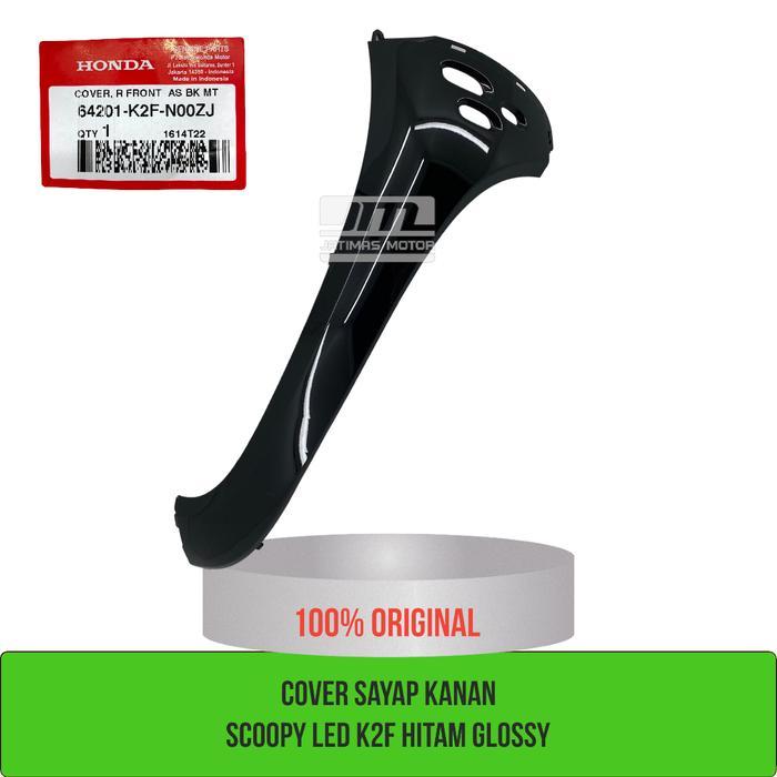 Cover Sayap Kanan Scoopy Led K2F Hitam Glossy 64201-K2F-N00Zj