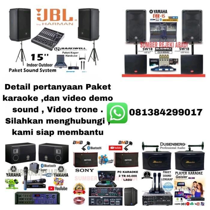 DISTRIBUTOR Paket Sound System Karaoke Outdoor Indoor Speaker Ashley 15 Inch Aktif (SET1) **