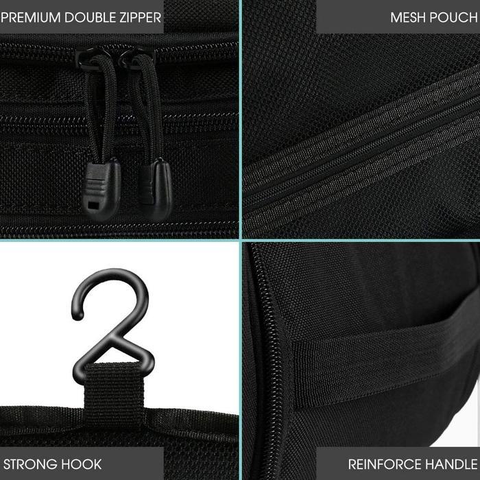 Tas Peralatan Mandi Pria Dengan Gantungan - Tas Mandi Pria - Tas Travel Pria - Organizer Peralatan