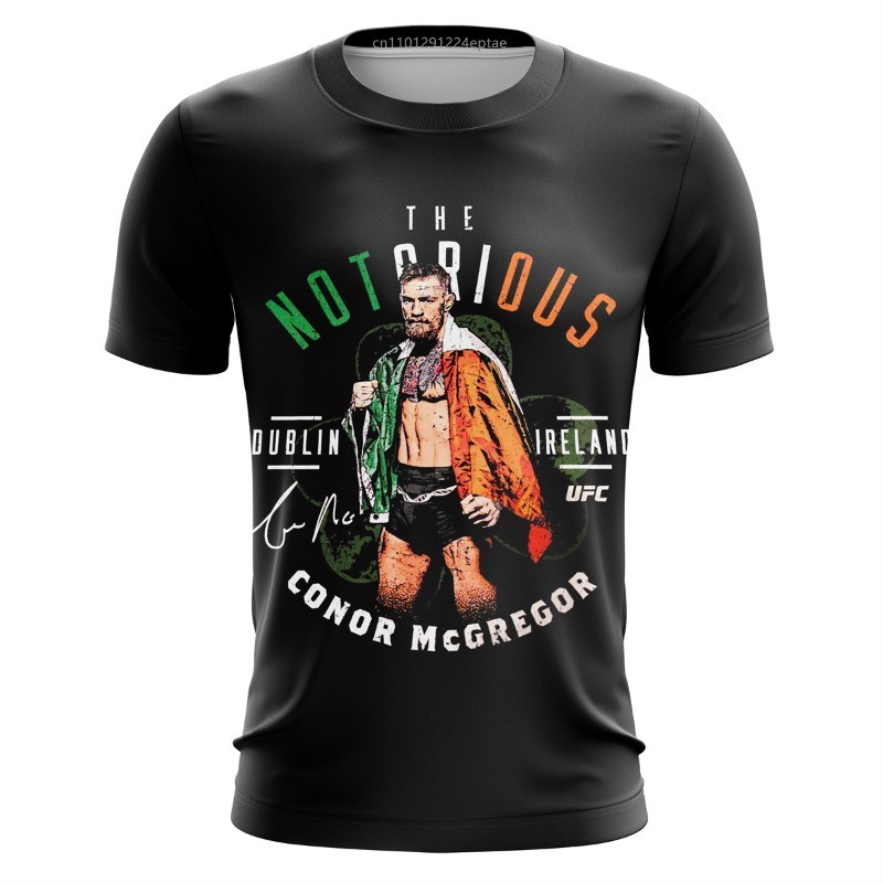 Mma Ireland Conor Mcgregor Ufc Jersey Boxing Fitness Fashion Loose Men'S T-Shirt Men'S Casual