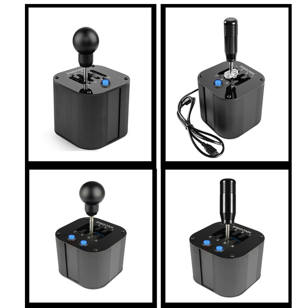 PC USB H Gears Shifter for Logitech G29/G27/G25 for Thrustmaster T300RS/GT Steering Wheel for ETS2