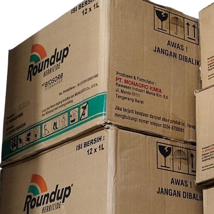 ROUNDUP PEMBASMI RUMPUT LIAR/HERBISIDA 1L KEMASAN 1 DUS ISI 12 BOTOL (GROSIR)
