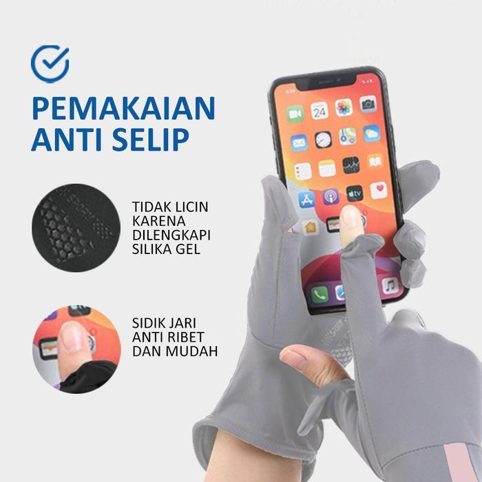 FH Sarung Tangan Motor Wanita Anti Uv /Sarung Tangan Gloves/Sarung Tangan Anti Uv Motor Wanita/