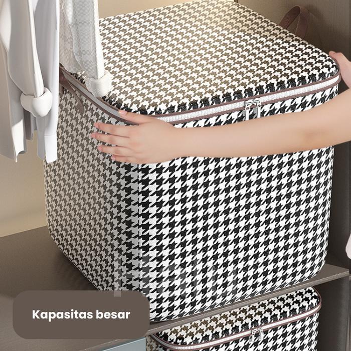 HALU Storage Box Kotak Penyimpanan Serbaguna Organizer Dengan Tutup Anti Debu Kapasitas Besar Tahan