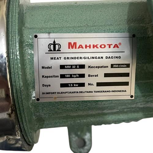 Mesin Gilingan Daging Manual Mesin Giling Kacang No 32 Mahkota Meat Grinder Body Besi Ulir Stainless