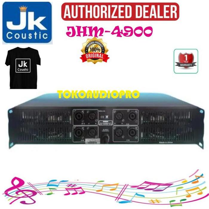 Power 4 Channel Jk Coustic Jhm-4900 Power Amplifier 4 X 900 Watt Jk Coustic Jhm4900 Co