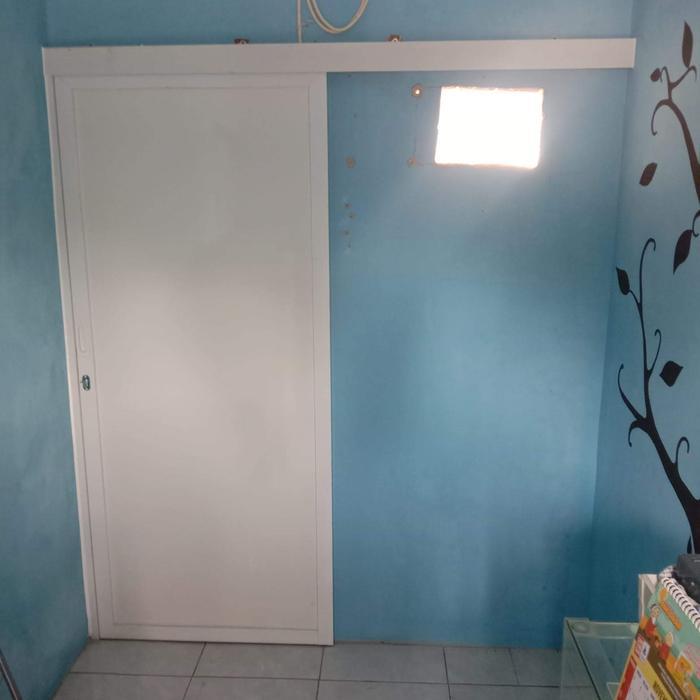 pintu sliding aluminium ACP/9055 putih/pintu kamar/pintu sliding murah