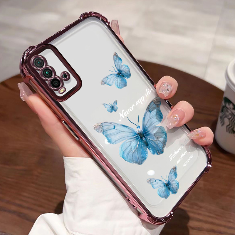 Casing Hp Untuk Xiaomi Redmi 9T 9 Power Case Casing HP Softcase Ponsel Soft Shell dengan Empat sudut