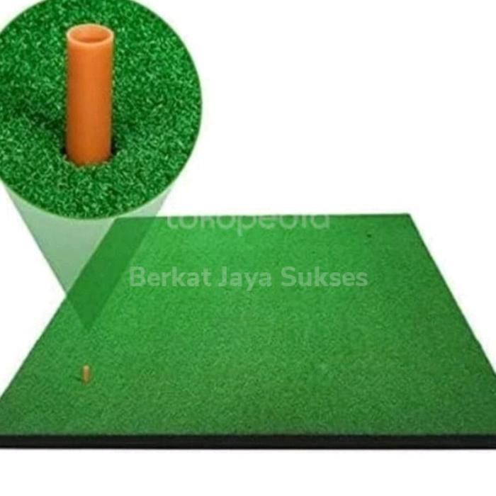 Matras Golf 150X150 Cm Driving Range Matras Alas Rumput Golf Free Tee