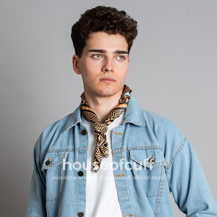Houseofcuff Scarf Syal Bandana Leher Pria Formal Motif
