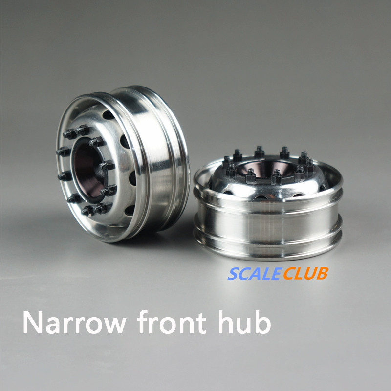 Scaleclub Tamiya 1:14Trailer Truck Dump Truck Truck Unrsal Upgrade Metal Front Wide Wheel Narrow