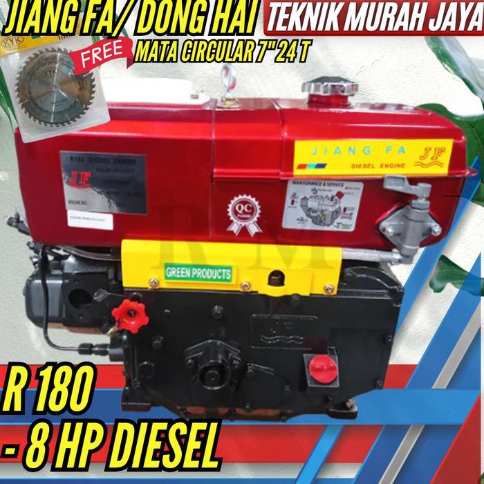 JIANG FA R 180 R180 8 HP 8 PK Engine Diesel PENGGERAK Solar DONGHAI Dongfeng Molen Pengaduk Mixer Se