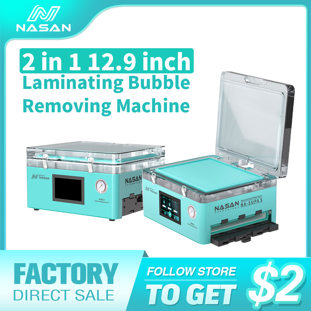 NASAN NA-SUPA S 2 in 1 Big LCD Laminator and Bubbler 12.9 inch Laminating Bubble Removing Machine