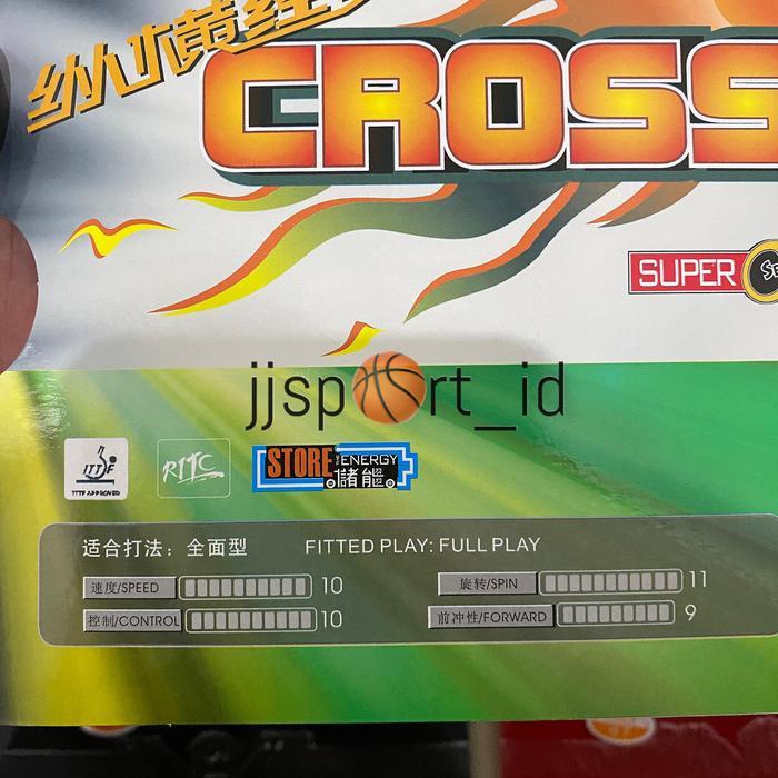 Karet Bat Pingpong Karet Bet Pingpong Rubber 729 Cross Isi Sepasang