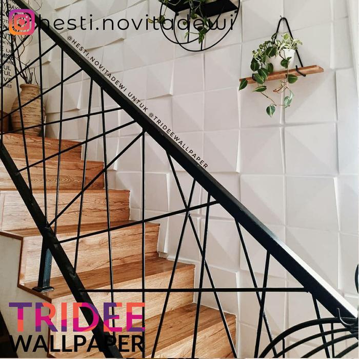 Terlaris Tridee Wallpanel Floral Wallpaper Dinding Dekorasi