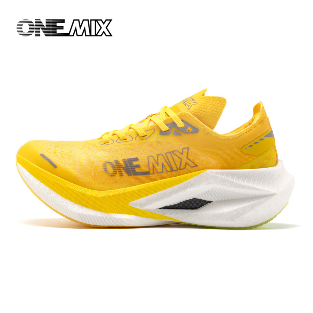 ONEMIX Professional Marathon Racing Running Training Shoes Men Full-length Shock Absorption Sports