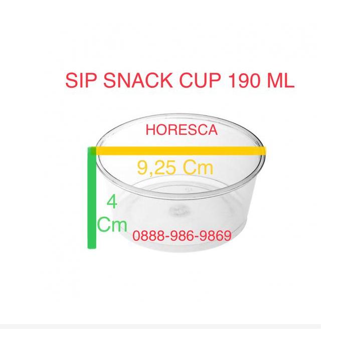 Cup Puding / Cup Plastik Sip 190 Ml + Tutup @50 Pcs