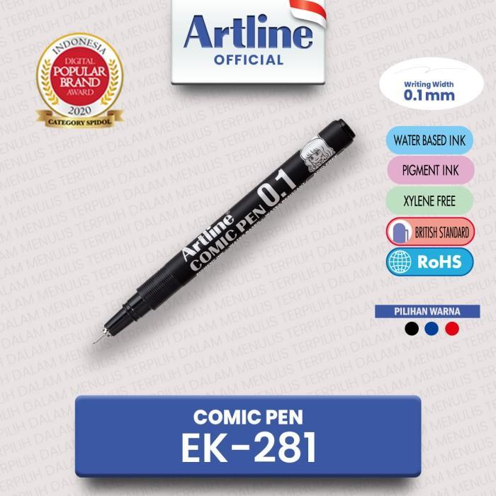 Artline Drawing Comic Pen 0.1 Mm Ek-281
