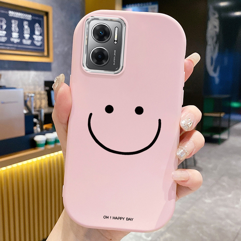 Casing Hp Untuk Xiaomi Redmi 10 Prime 10C Case Casing Senyum kematian pola Kesing HP Cesing bulat ge