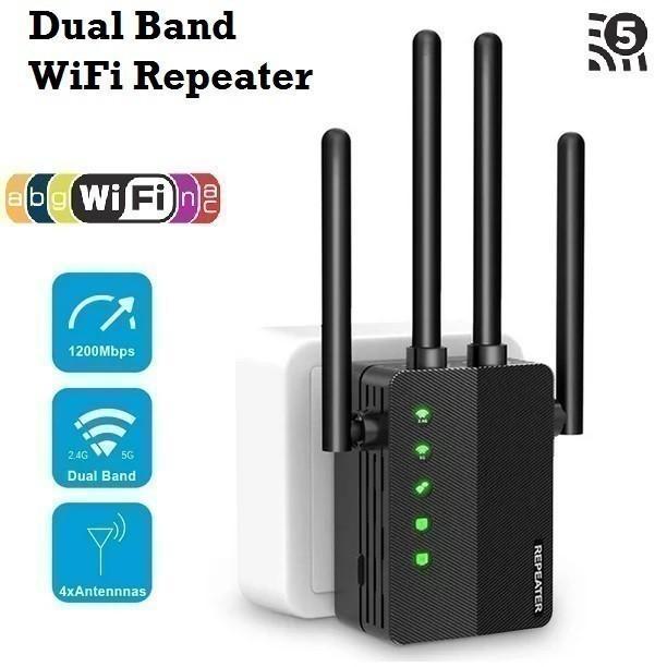 Dual Band Wifi Repeater Wifi 5 - 1200Mbps - Wifi Range Extender