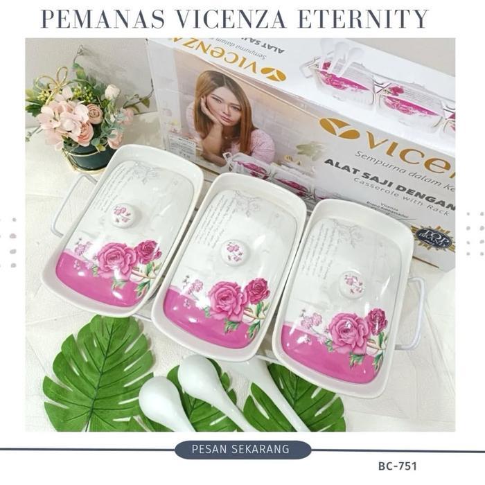Vicenza BC751 Prasmanan Keramik Set 3 Motif Eternity