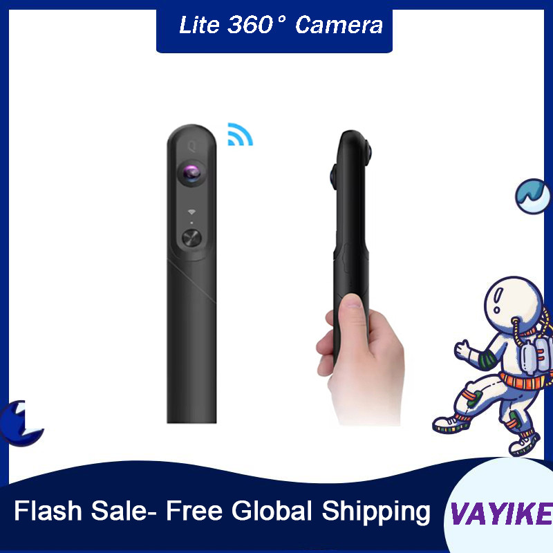 QooCam Lite 360 Panoramic Camera - 4K Video Recording With 2D/VR Mode for Action/Sports/Motion