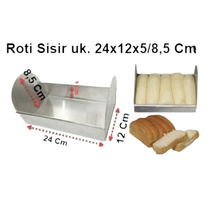 Loyang Cetakan Roti Sisir uk. 24 x 12 x 5/8,5 Cm / uk. 24x12x5 cm Aluminium