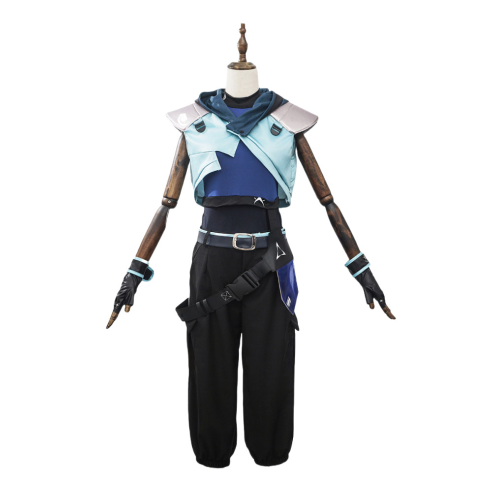Jett Cosplay Costume Wig Women Halloween Outfits Full Set Uniform Suit Party Role Play Clothing