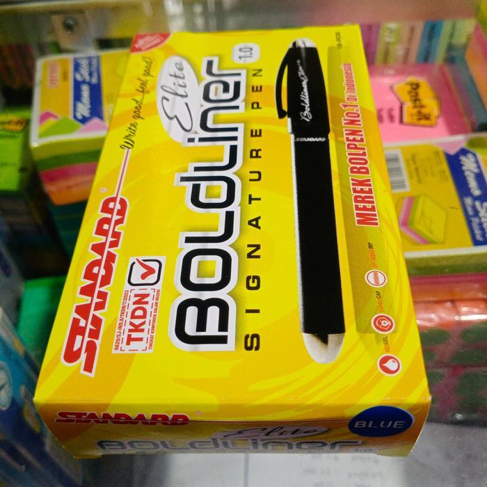 pen boldliner standard elite warna biru