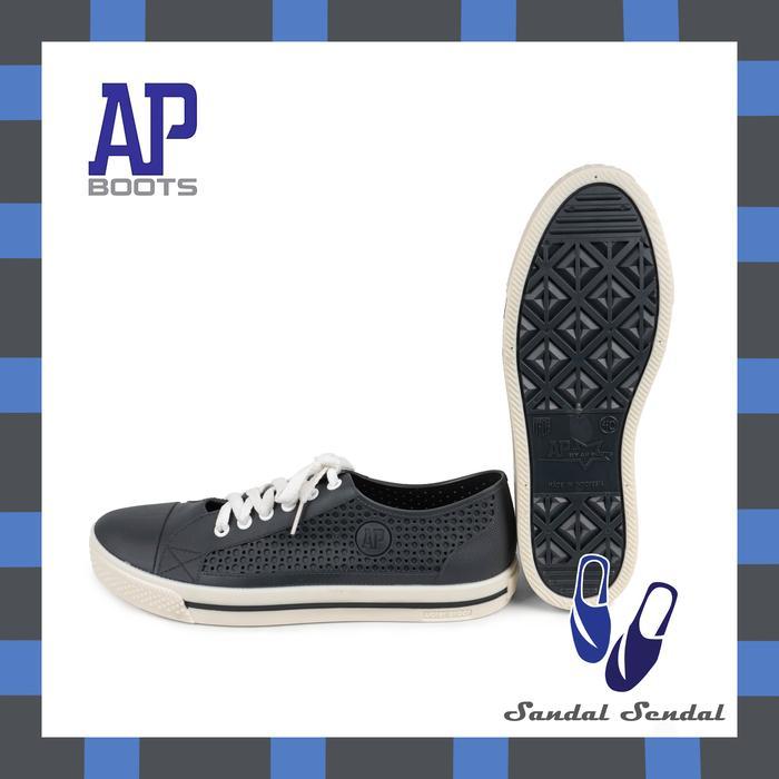 Sepatu AP STAR Putih Biru- Sepatu Kets By AP Boots