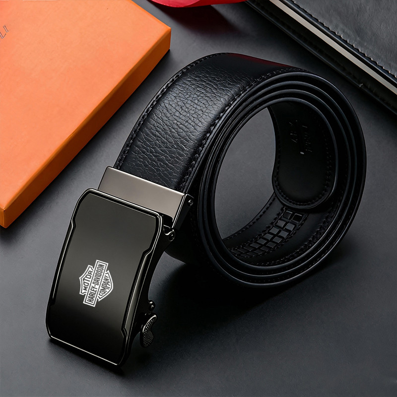 Casual Leather Buckle Men's Belt New Style Versatile High End Belts For Harley Davidson Pan America
