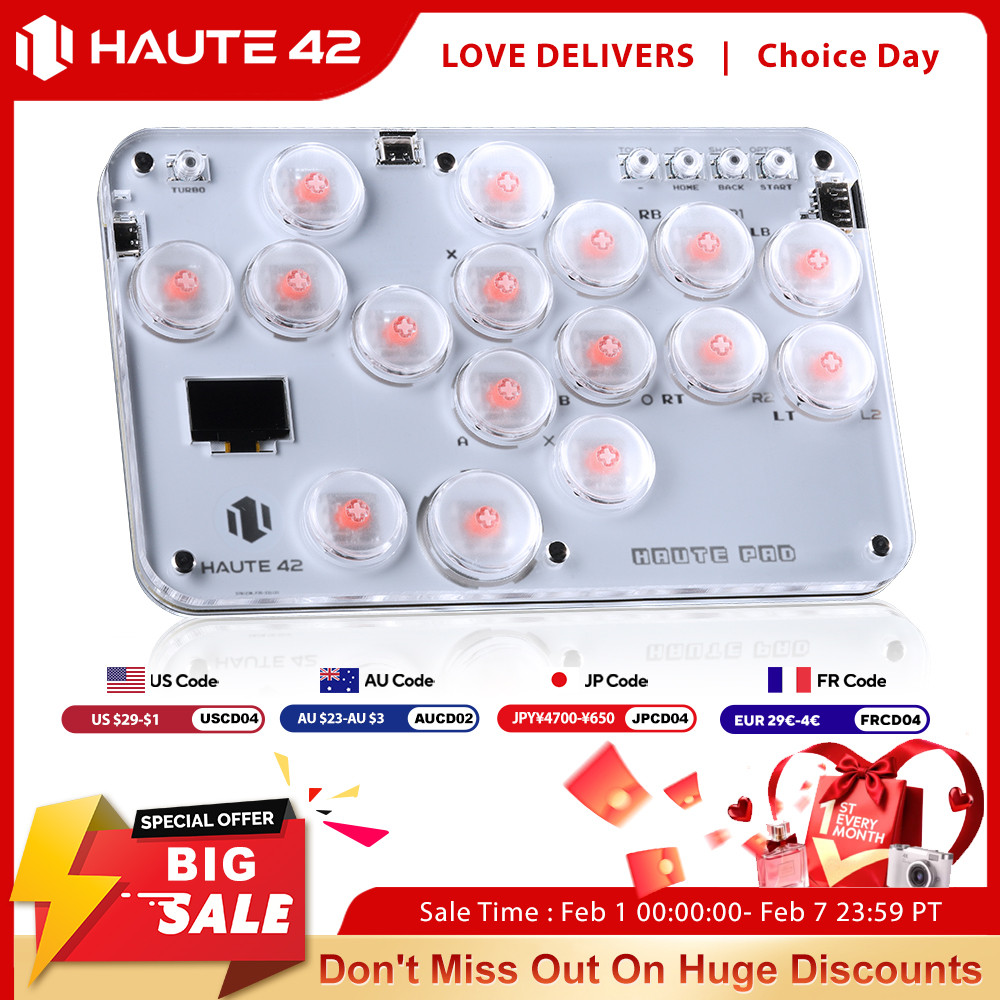 HAUTE42 ARCADE HITBOX CONTROLLER FIGHT STICK PC JOYSTICK HITBOX CONTROLLER KEYBOARD FOR PS4 /