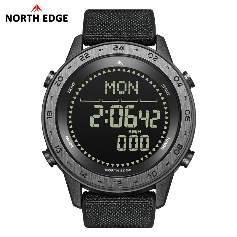 NORTH EDGE TANK 3 Men's Digital Militray Watches Outdoor Sports Watch Pedometer Calories Compass
