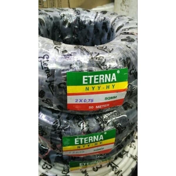 Kabel Serabut NYYHY 2 x 0.75mm 2 x 0.75 mm Eterna Ecer