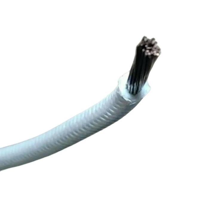 Kabel Tahan Panas 6mm / Nivin Nyvin 6 mm / Heater Resistance Putih Cable