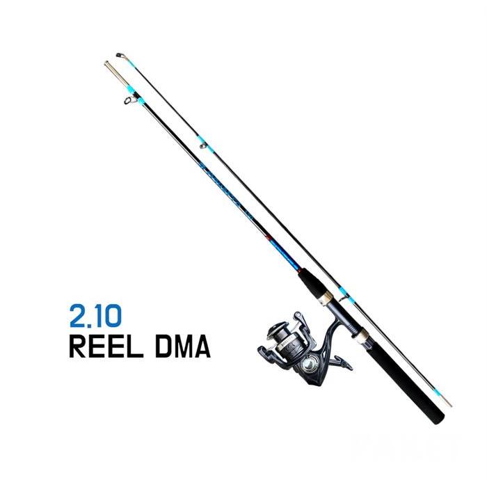 1 Set Paket Joran Pancing Laut Untuk Kekuatan Max Drag 10KG Dengan Reel Pancing Metal Fishing Rod