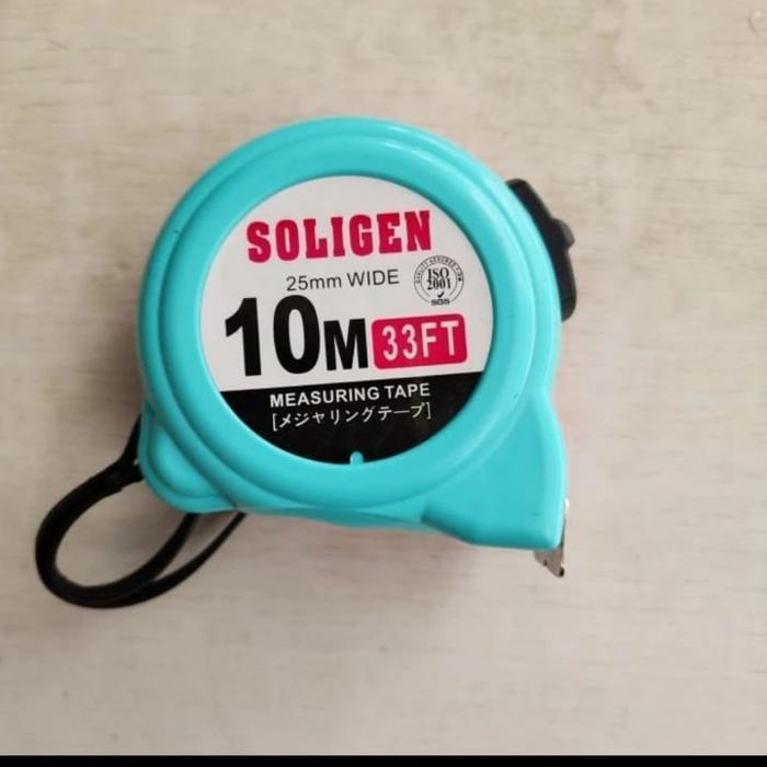"New" Meteran SOLIGEN 10 METER / meteran tukang 10M / meteran bagus SLG