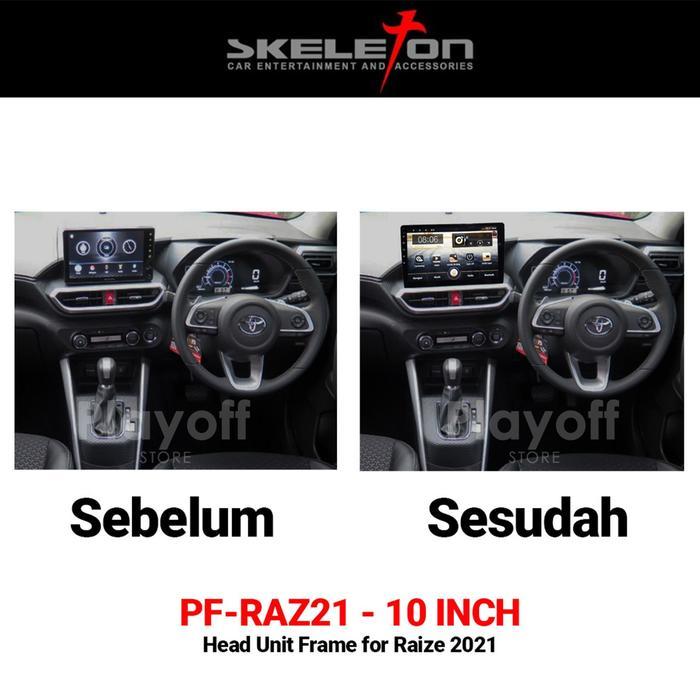 Frame Head Unit Android 10 Inch Mobil Raize/ Rocky Car Skeleton