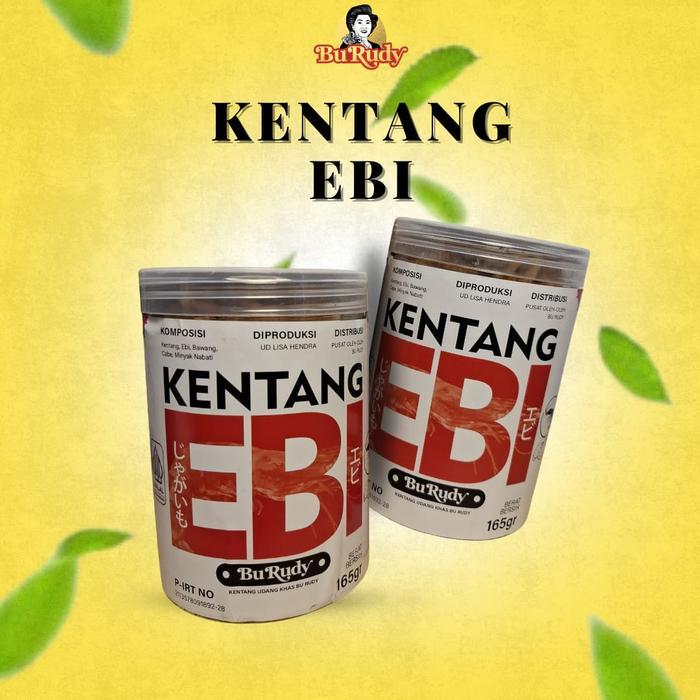 ASLI Kering Kentang Ebi Bu Rudy kemasan Tube 165gr Khas oleh oleh surabaya READY STOCK
