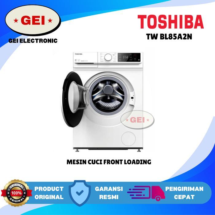Toshiba TW-BL85A2N Mesin Cuci Front Load 7.5 Kg Inverter Ultra Fine Bubble TWBL 85A2N