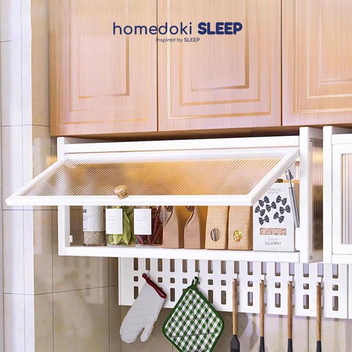 Homedoki Rak Piring Minimalis/Lemari Dapur Minimalis/Lemari Piring/Rak Piring Stainless/Lemari