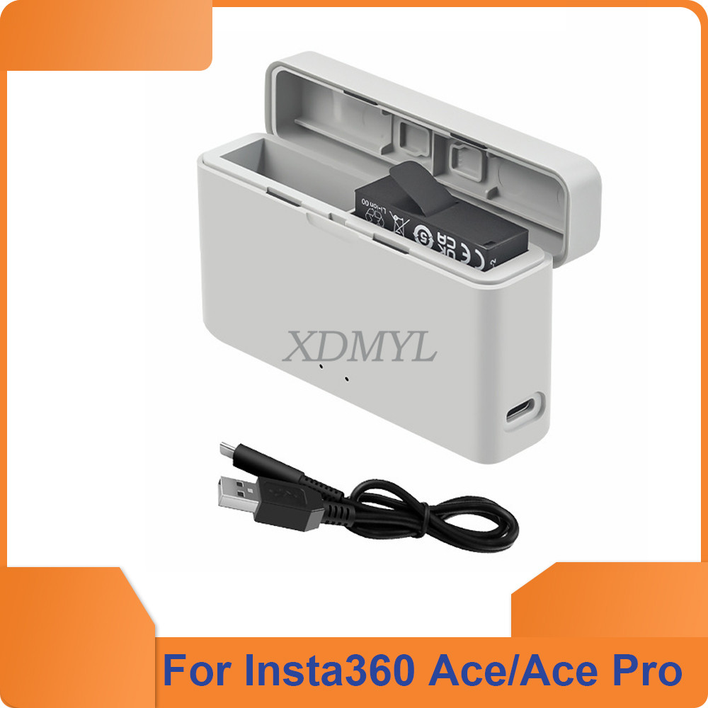 For Insta360 Ace Pro/Ace 2-ways Fast Charging Case Battery Charger Storage Battery Storage Box for