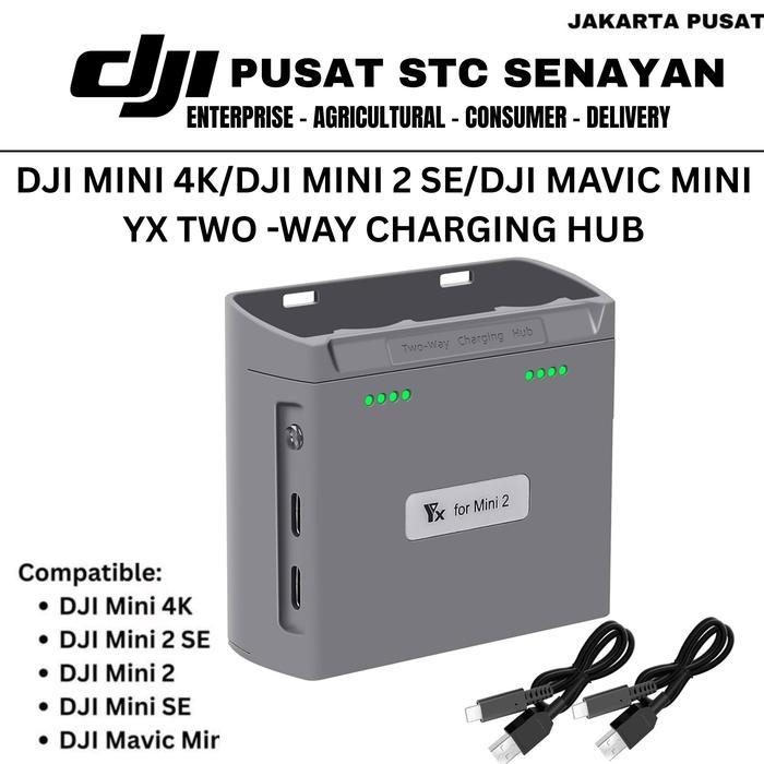 Charging Hub Charger Baterai DJI Mini 4K Mini 2 SE Original LKTOP Two Way Charging Hub Drone