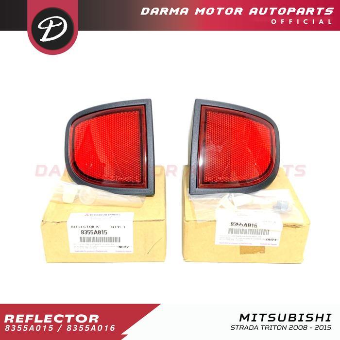 REFLECTOR BUMPER BELAKANG TRITON 2008-2015 ORI ASLI